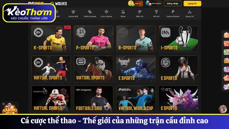Debet - Sân Chơi Cá Cược Trực Tuyến Hàng Đầu Châu Á 4 Cá cược thể thao - Thế giới của những trận cầu đỉnh cao