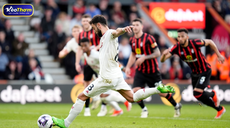 Đồ họa so sánh chỉ số xG (Bàn thắng kỳ vọng) và hiệu suất thực tế giữa Bournemouth vs Man Utd mùa giải 2025/2026.